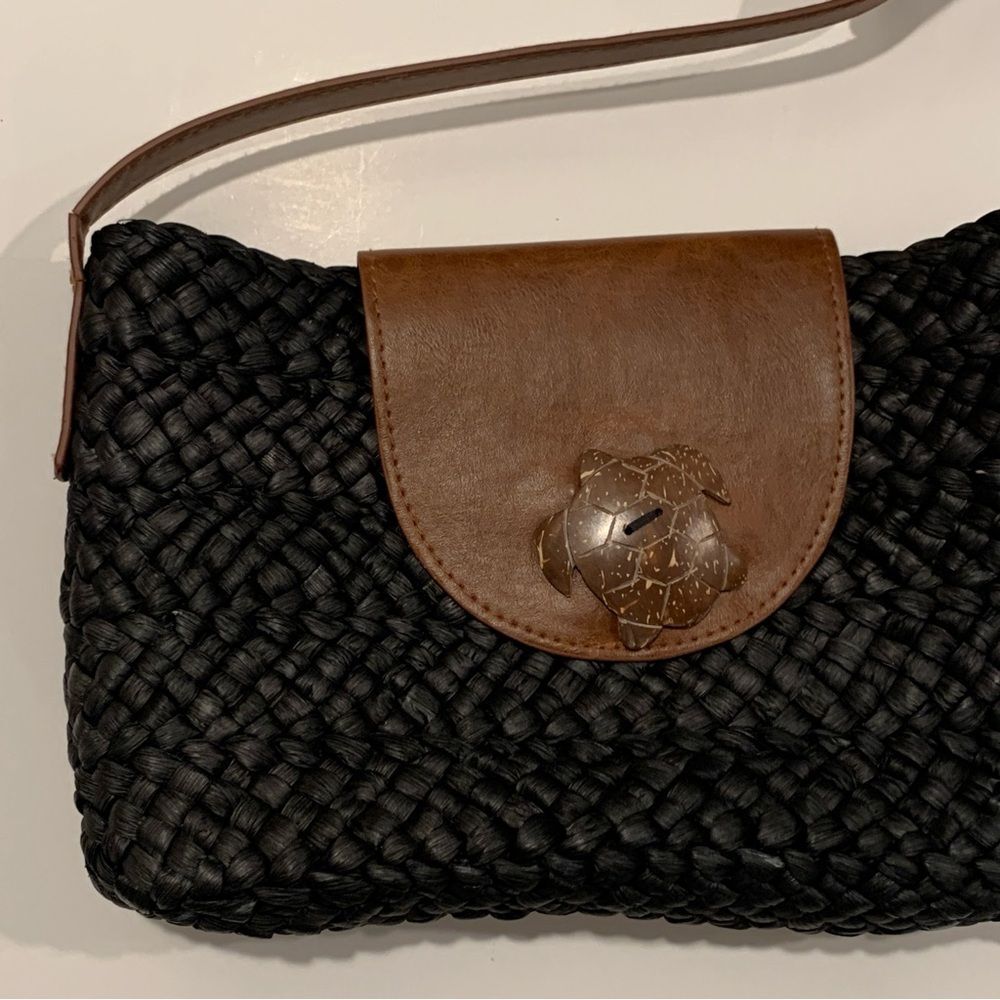 Sun N Sand Straw Woven Rafia Shoulder Bag Purse